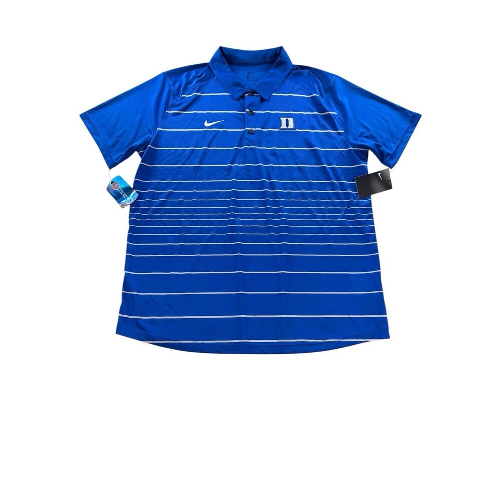Nike Duke Blue Devils Dri-Fit Polo Mens Size XL Golf Shirt Short Sleeve NWT